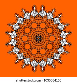 Cute Pattern. Christmas Snowflakes Background. Pattern of snowflakes. Vector illustration. Vector christmas abstract colorful background with cute snowflake.