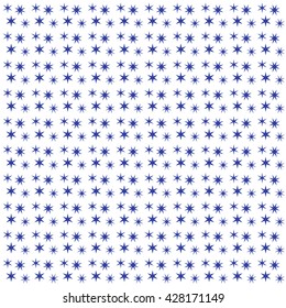 Cute pattern of colored stars on a white background