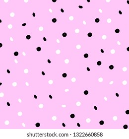 cute pattern of dot pink background.