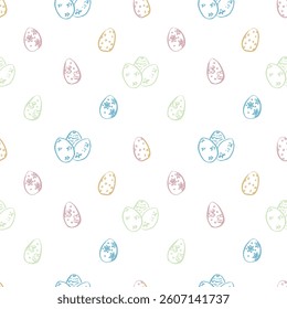 Cute pattern with Easter eggs
