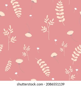 Cute pattern in flower. seamless pattern. colorful flowers. pink background. floral background. elegant the template for fashion prints.