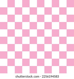 Estilo de día valentino de amor geométrico de patrón lindo. fondo de rejilla de fondo de la rejilla con motivos de tabla cuadrada en color rosa pastel. Resumen,vector,ilustración.Textura,ropa,envoltura,decoración,alfombra,papel pintado.