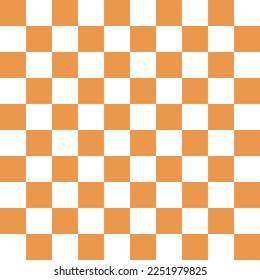 Cute pattern geometric style. square table pattern orange grid background. Abstract,vector,illustration. use for texture,clothing,wrapping,decoration,carpet,wallpaper.
