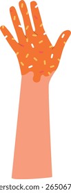 Cute pattern hand paint vector illustration