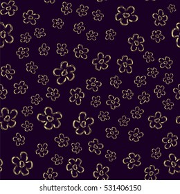 Cute pattern for kids, girls and boys. Creative vector background is made up of flowers. It can be used to create prints, packaging,invitations, simple designs. Funny wallpaper for textile and fabric.