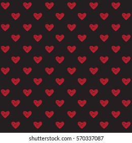 Cute pattern for kids, girls and boys. Creative vector background is made up of hearts and flowers. It can be used to create prints, packaging, invitations, simple designs.  Holiday packages.