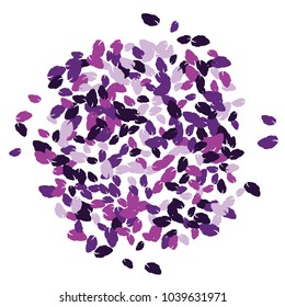 Cute  Pattern with Leaves for Greeting Card or Poster. Vector Background for Spring or Summer Design.
