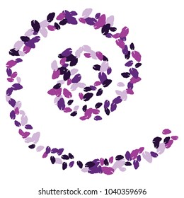 Cute  Pattern with Leaves for Greeting Card or Poster. Vector Background for Spring or Summer Design.
