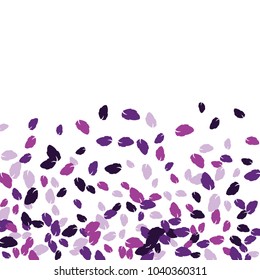 Cute  Pattern with Leaves for Greeting Card or Poster. Vector Background for Spring or Summer Design.
