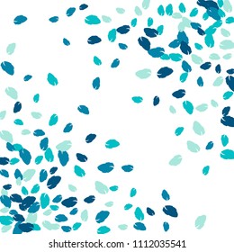 Cute  Pattern with Leaves for Greeting Card or Poster. Vector Background for Spring or Summer Design.
