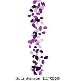 Cute  Pattern with Leaves for Greeting Card or Poster. Vector Background for Spring or Summer Design.
