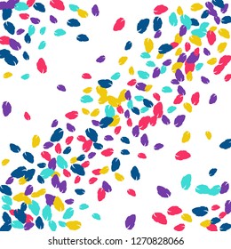 Cute  Pattern with Leaves for Greeting Card or Poster. Vector Background for Spring or Summer Design