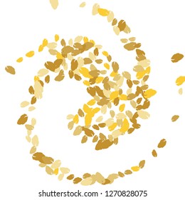 Cute  Pattern with Leaves for Greeting Card or Poster. Vector Background for Spring or Summer Design