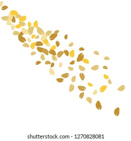 Cute  Pattern with Leaves for Greeting Card or Poster. Vector Background for Spring or Summer Design