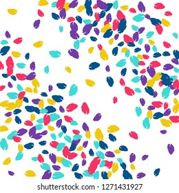 Cute  Pattern with Leaves for Greeting Card or Poster. Vector Background for Spring or Summer Design