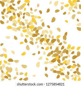 Cute  Pattern with Leaves for Greeting Card or Poster. Vector Background for Spring or Summer Design.
