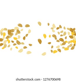 Cute  Pattern with Leaves for Greeting Card or Poster. Vector Background for Spring or Summer Design.
