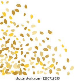 Cute  Pattern with Leaves for Greeting Card or Poster. Vector Background for Spring or Summer Design.
