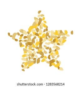 Cute  Pattern with Leaves for Greeting Card or Poster. Vector Background for Spring or Summer Design.
