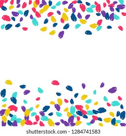 Cute  Pattern with Leaves for Greeting Card or Poster. Vector Background for Spring or Summer Design.
