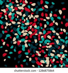 Lindo patrón con hojas para tarjeta de felicitación o cartel. Fondo de Vector para el diseño de primavera o verano.
