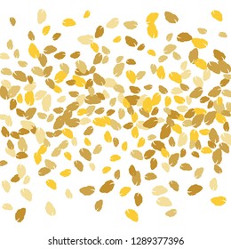 Cute  Pattern with Leaves for Greeting Card or Poster. Vector Background for Spring or Summer Design.
