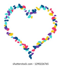 Cute  Pattern with Leaves for Greeting Card or Poster. Vector Background for Spring or Summer Design.
