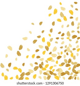 Cute  Pattern with Leaves for Greeting Card or Poster. Vector Background for Spring or Summer Design.
