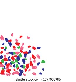Cute  Pattern with Leaves for Greeting Card or Poster. Vector Background for Spring or Summer Design.
