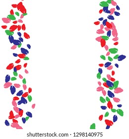 Cute  Pattern with Leaves for Greeting Card or Poster. Vector Background for Spring or Summer Design.
