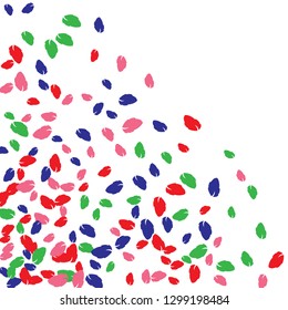 Cute  Pattern with Leaves for Greeting Card or Poster. Vector Background for Spring or Summer Design.
