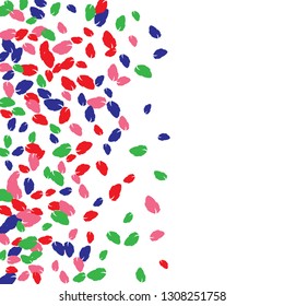 Cute  Pattern with Leaves for Greeting Card or Poster. Vector Background for Spring or Summer Design.
