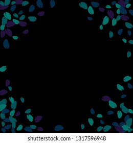 Cute  Pattern with Leaves for Greeting Card or Poster. Vector Background for Spring or Summer Design.
