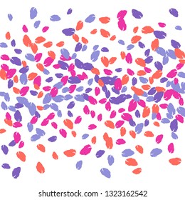 Cute  Pattern with Leaves for Greeting Card or Poster. Vector Background for Spring or Summer Design.
