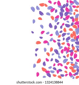 Cute  Pattern with Leaves for Greeting Card or Poster. Vector Background for Spring or Summer Design.
