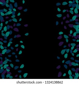 Cute  Pattern with Leaves for Greeting Card or Poster. Vector Background for Spring or Summer Design.
