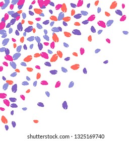 Cute  Pattern with Leaves for Greeting Card or Poster. Vector Background for Spring or Summer Design.
