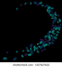 Cute  Pattern with Leaves for Greeting Card or Poster. Vector Background for Spring or Summer Design.
