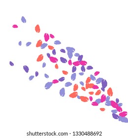 Cute  Pattern with Leaves for Greeting Card or Poster. Vector Background for Spring or Summer Design.
