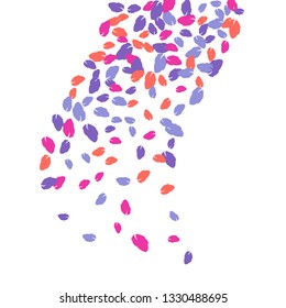 Cute  Pattern with Leaves for Greeting Card or Poster. Vector Background for Spring or Summer Design.
