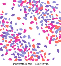 Cute  Pattern with Leaves for Greeting Card or Poster. Vector Background for Spring or Summer Design.
