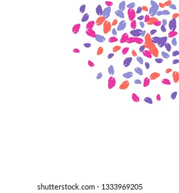 Cute  Pattern with Leaves for Greeting Card or Poster. Vector Background for Spring or Summer Design.
