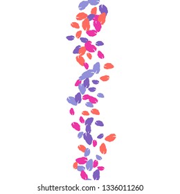 Cute  Pattern with Leaves for Greeting Card or Poster. Vector Background for Spring or Summer Design.

