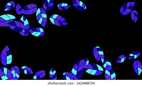 Cute  Pattern with Leaves for Greeting Card or Poster. Vector Background for Spring or Summer Design.
