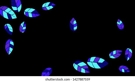 Cute  Pattern with Leaves for Greeting Card or Poster. Vector Background for Spring or Summer Design.
