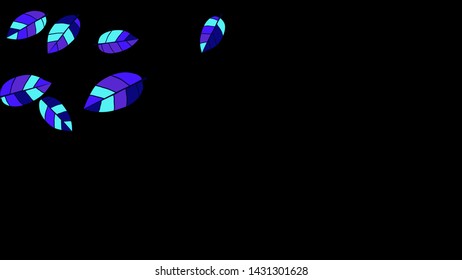 Cute  Pattern with Leaves for Greeting Card or Poster. Vector Background for Spring or Summer Design.
