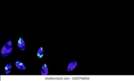Cute  Pattern with Leaves for Greeting Card or Poster. Vector Background for Spring or Summer Design.
