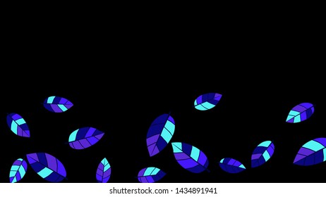 Cute  Pattern with Leaves for Greeting Card or Poster. Vector Background for Spring or Summer Design.
