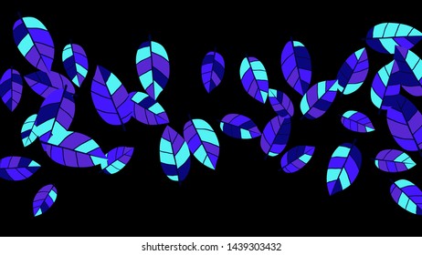 Cute  Pattern with Leaves for Greeting Card or Poster. Vector Background for Spring or Summer Design.
