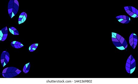 Cute  Pattern with Leaves for Greeting Card or Poster. Vector Background for Spring or Summer Design.

